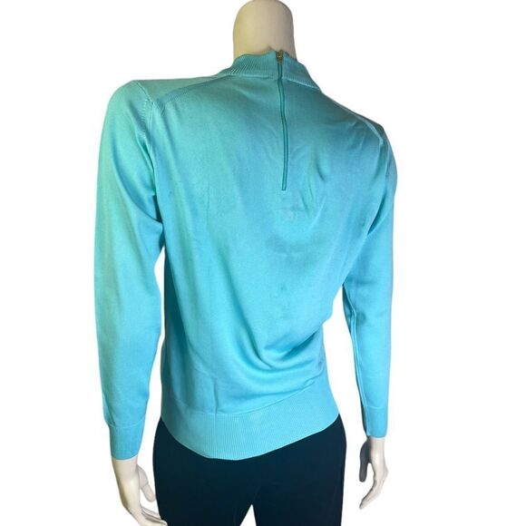 Original Beston Euatoriana Turquoise Leightweight Vintage Mock Neck Size S/M - Picture 9 of 11